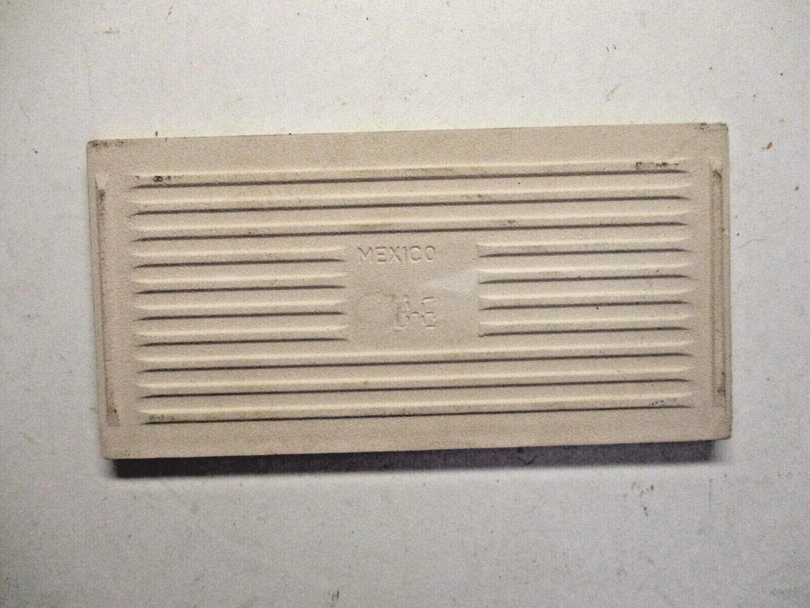 1 Tile Mexico Matte Latte Fawn Beige 6″ X 3″ Subway Rectangular Ceramic Wall Vtg