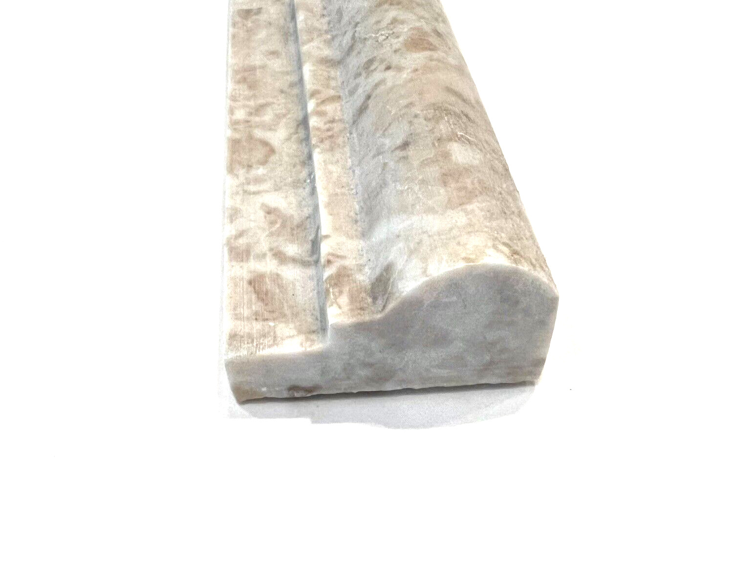 2X12 Cappucino Honed Marble Ogee Chair Rail Profile Molding Wall Trim Tile Bath