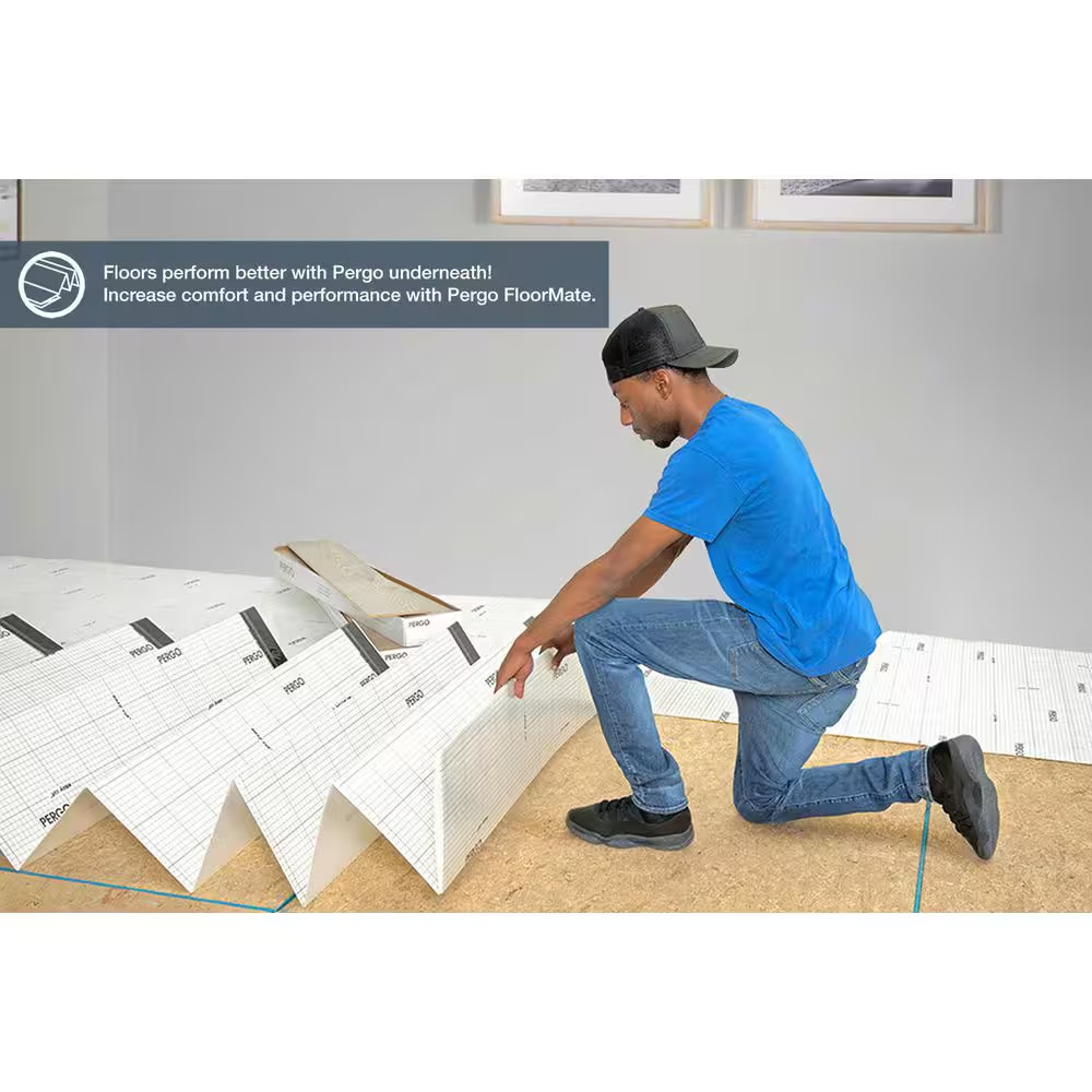 Floormate 100 Sq. Ft. 4 Ft. X 25 Ft. X 118.11 Mm T Premium Foam Underlayment for