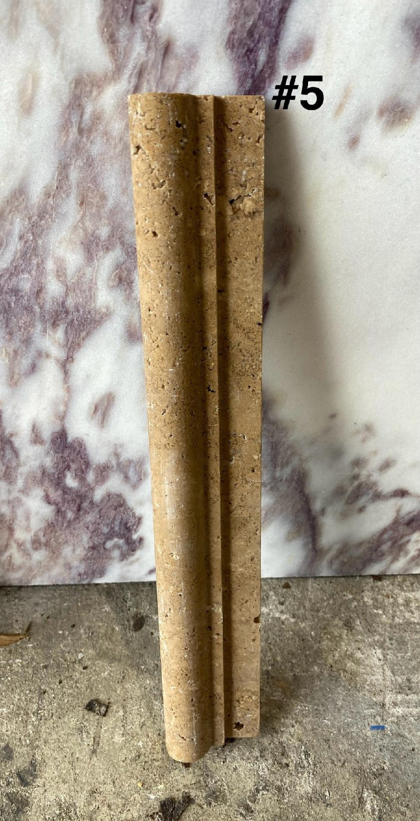 Chair Rail Travertine 2″ x 12″ Noche Single Ogee Profile Trim Molding 1,596 pcs