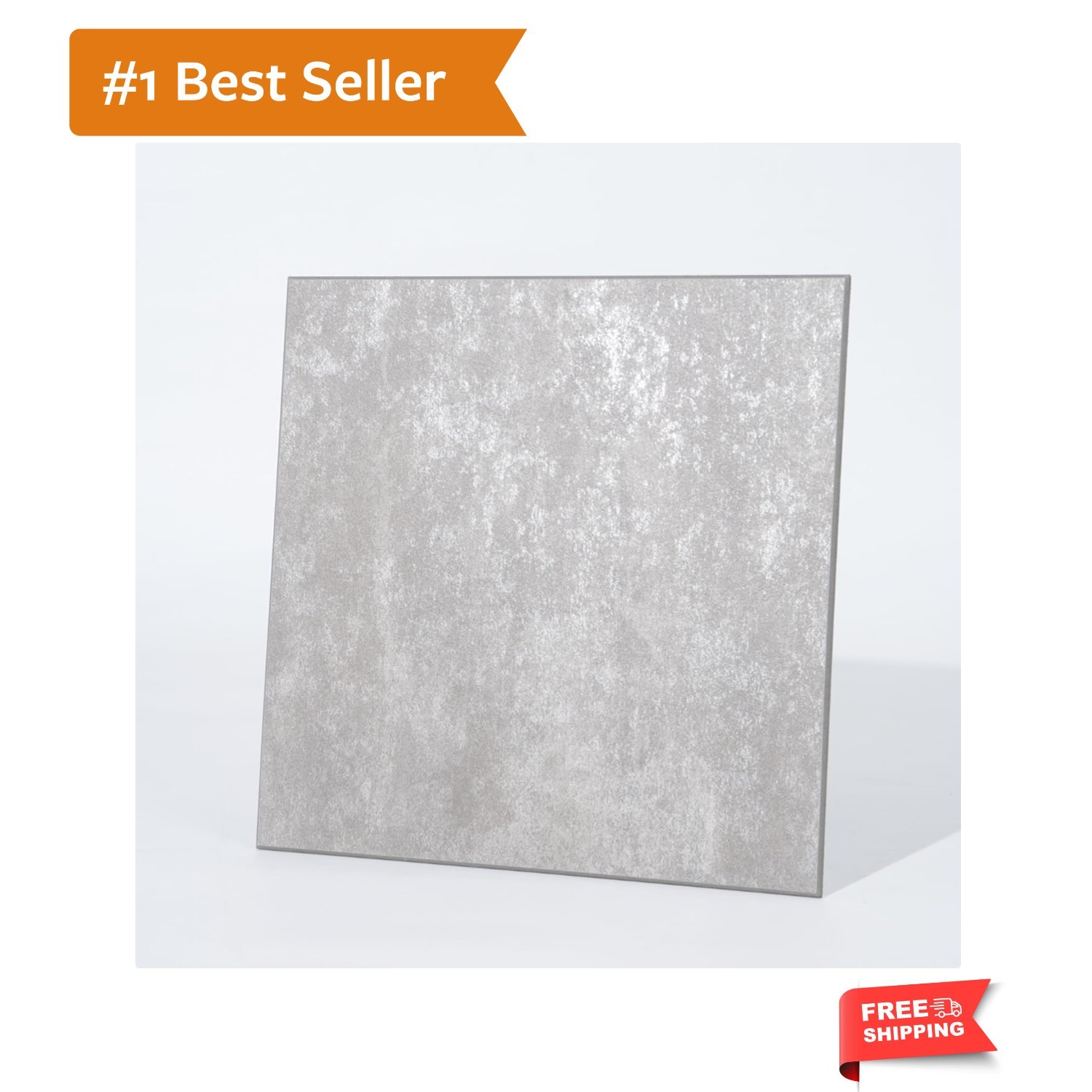 W&S 1-Sheet Peel and Stick Floor Tile, Warm Grey Stick on Backplash for Kitch…