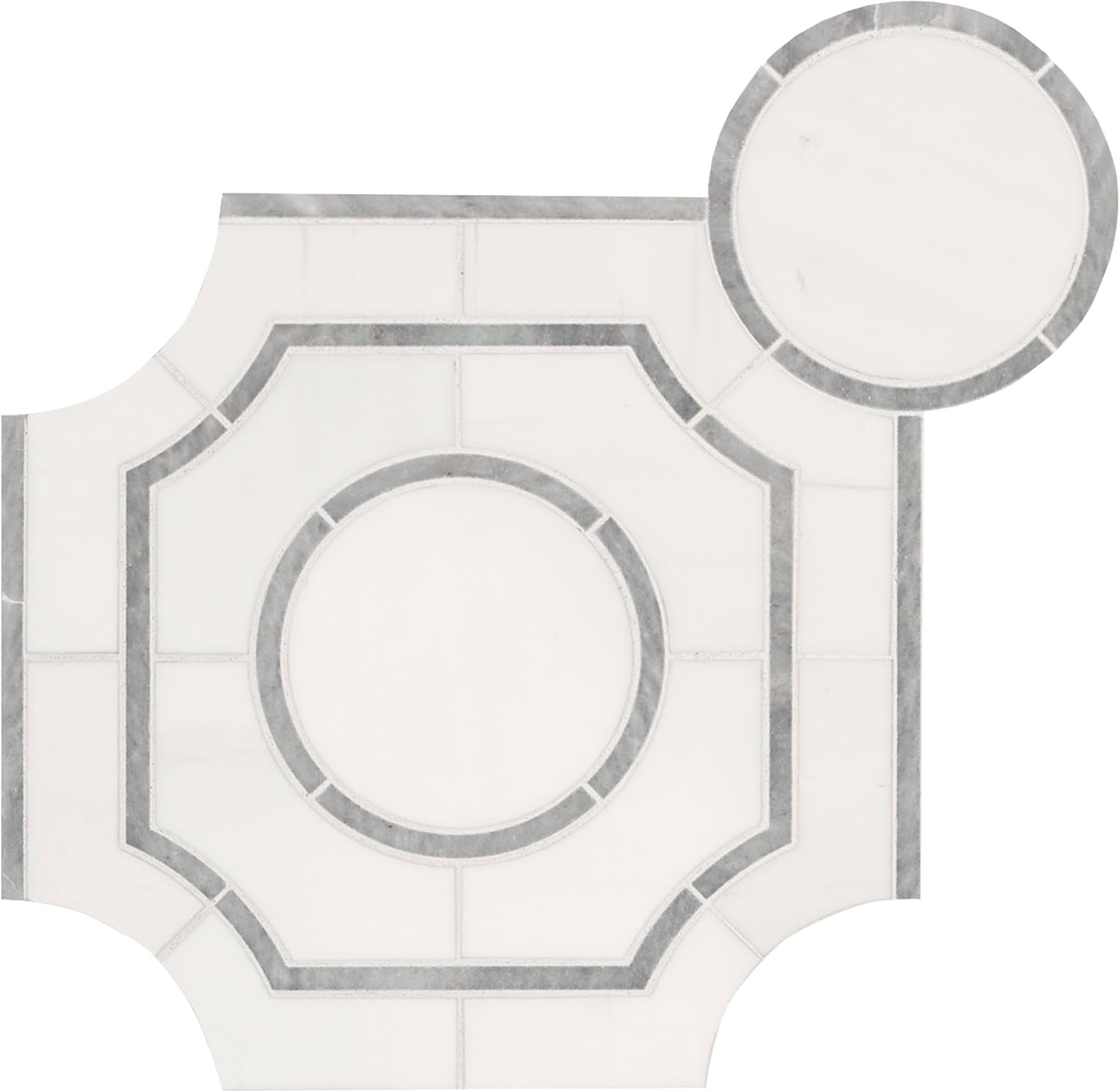 Bianco Dolomite 10×10 Polished Marble Tile for Elegant Kitchen & Bath Decor