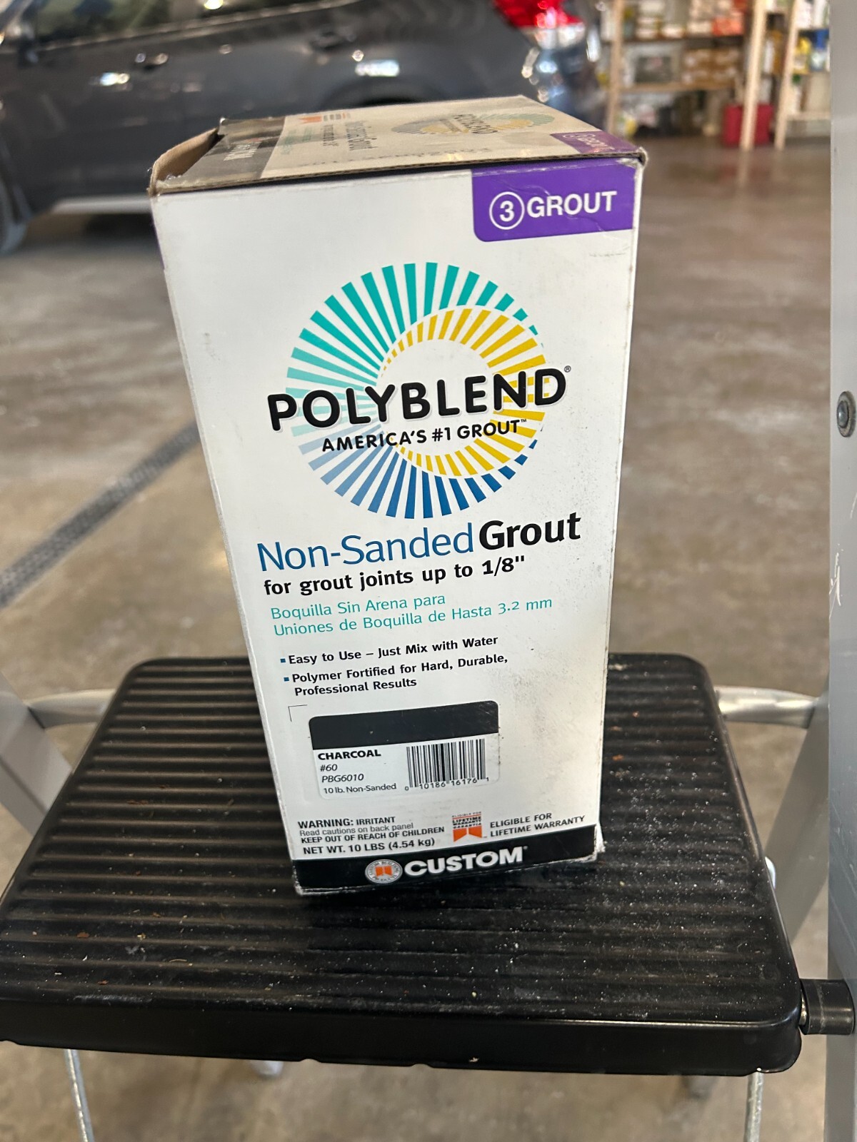 NOS 10-pound Polyblend #60 Charcoal Non-Sanded Grout for Joints Up to 1/8″