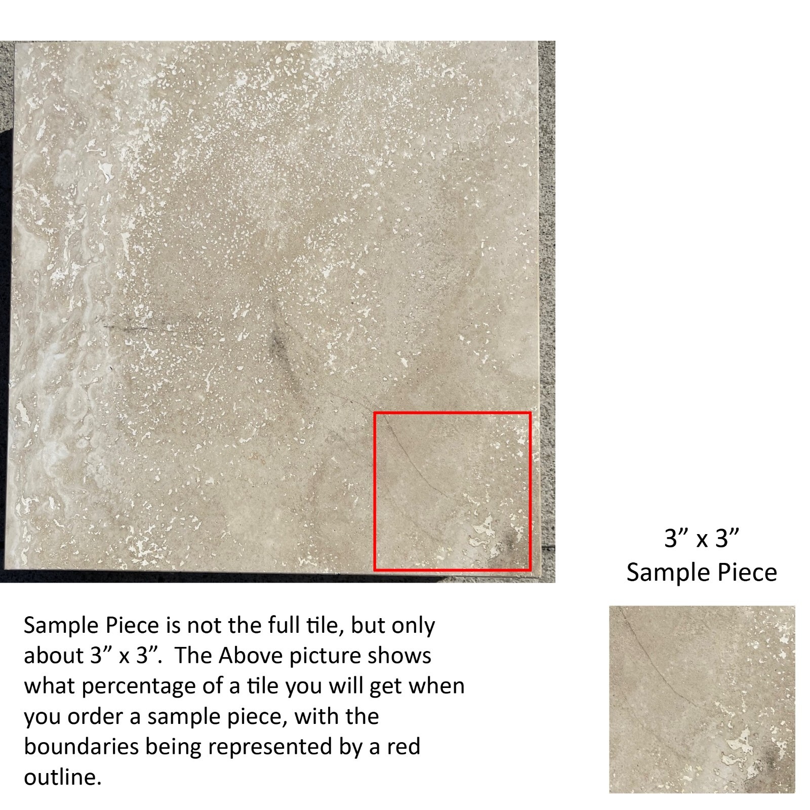 Durango Beige Tile Marble Honed Stone Floor Remodel About 3×3 SAMPLE TS-52B