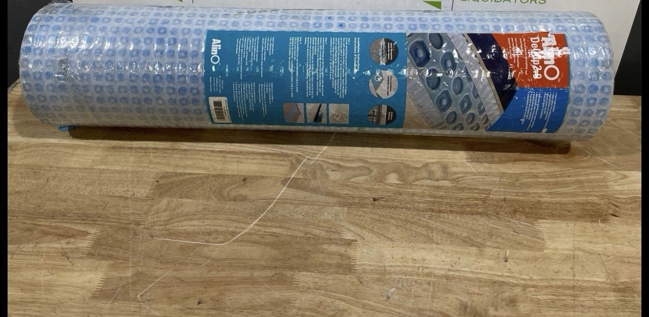 Alino Uncoupling Membrane Vinyl Tile Flooring Underlayment 162 Sq Ft Roll