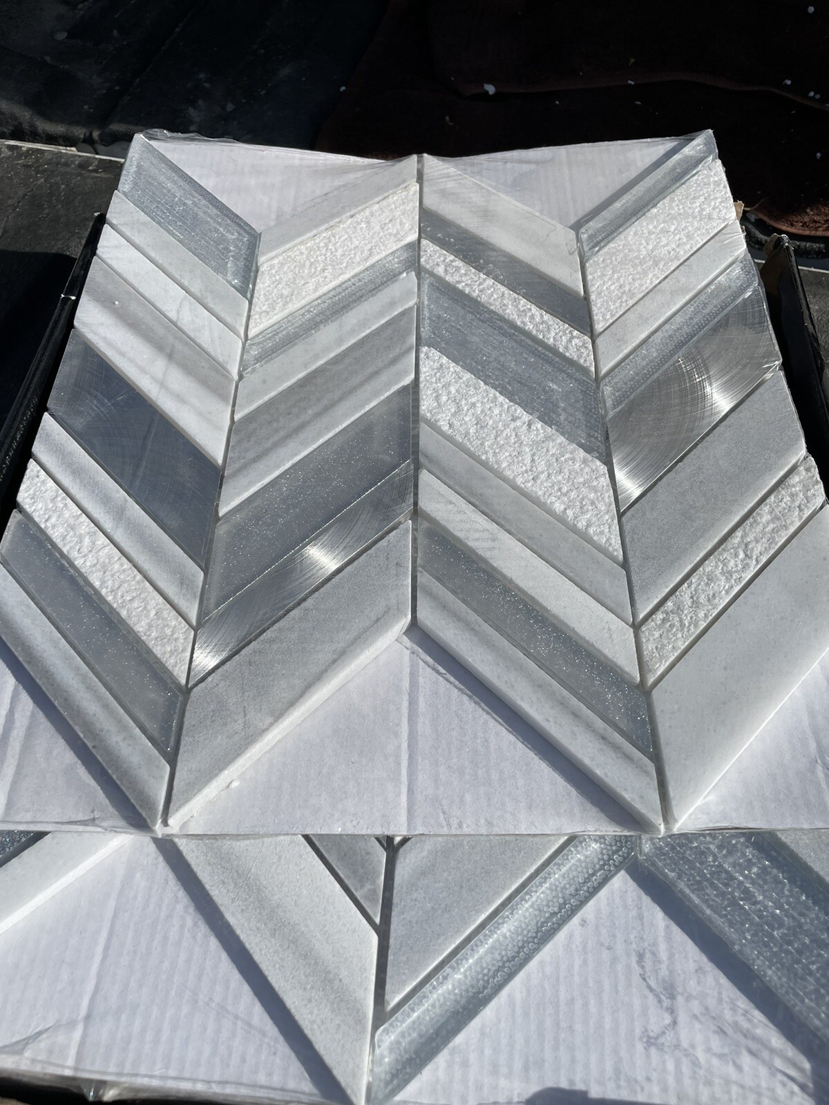 New 1 Box (10 Pcs) MSI Harlow Chevron , 8 Mm Thick 12”X11”