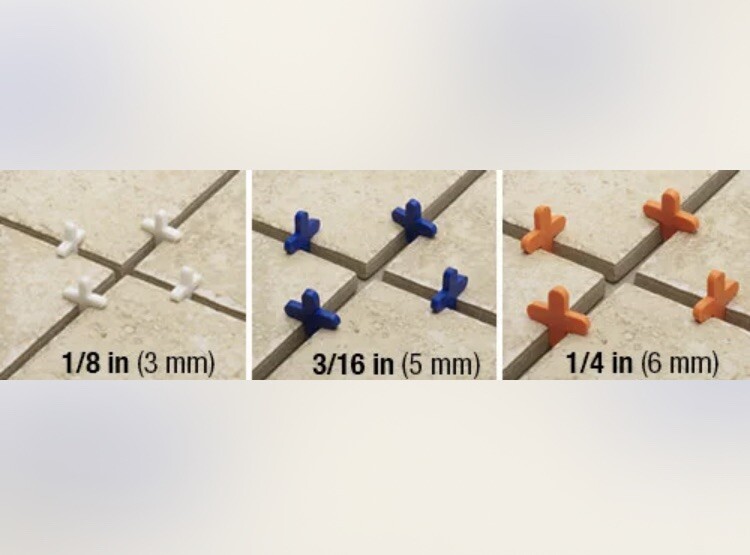 100 each TAVY Basix TILE SPACERS 3/16-in / 5 mm and 1/4 in / 6 mm Plastic Cross