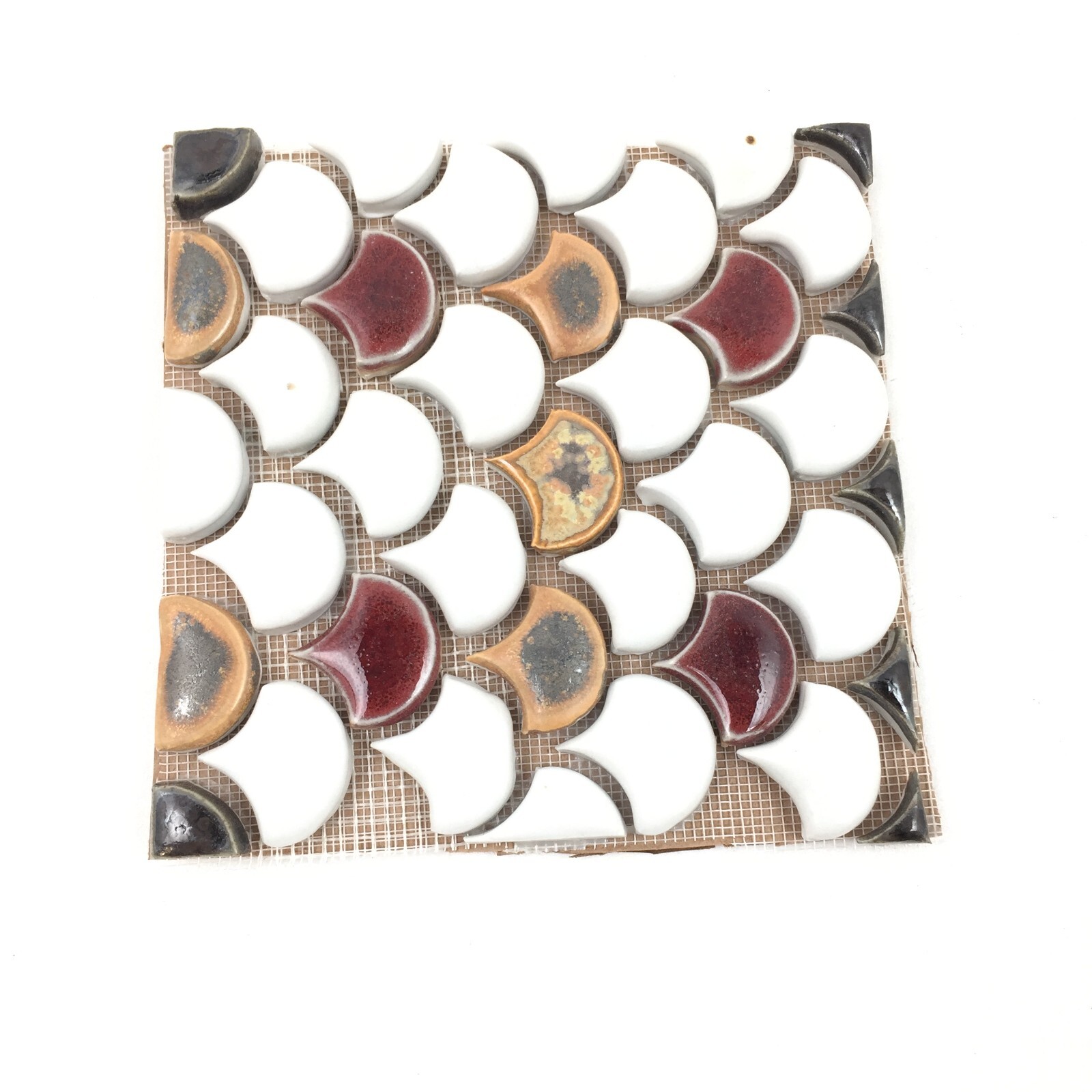 Handmade Ceramic Tile Mosaic Feature Panel Ready To Install 5.75″ x 5.75″ x 3/8″