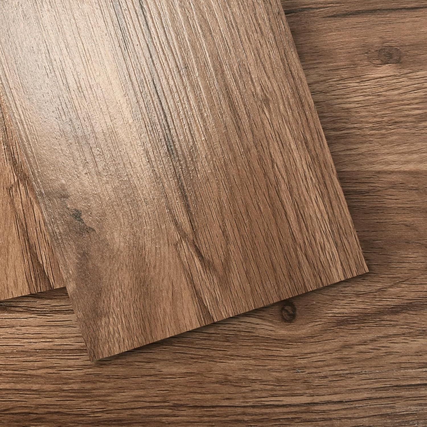 36-Pack 54 Sq.Ft Peel and Stick Floor Tiles Vinyl Plank Flooring Wood Look, Adhe