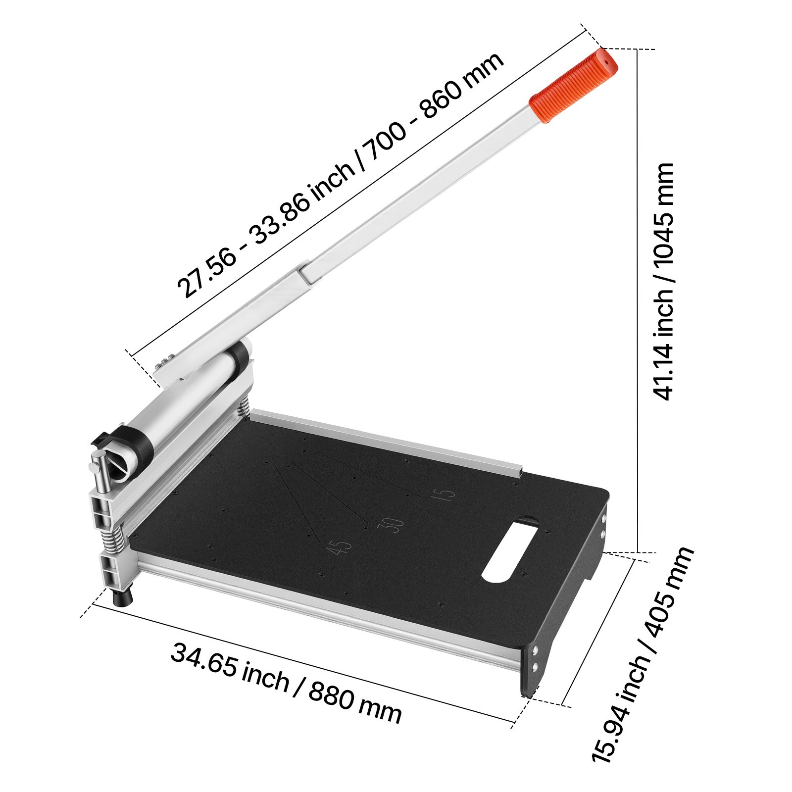 Uimoso 13″ Vinyl Floor Cutter for Laminate Flooring with Adjustable Angles