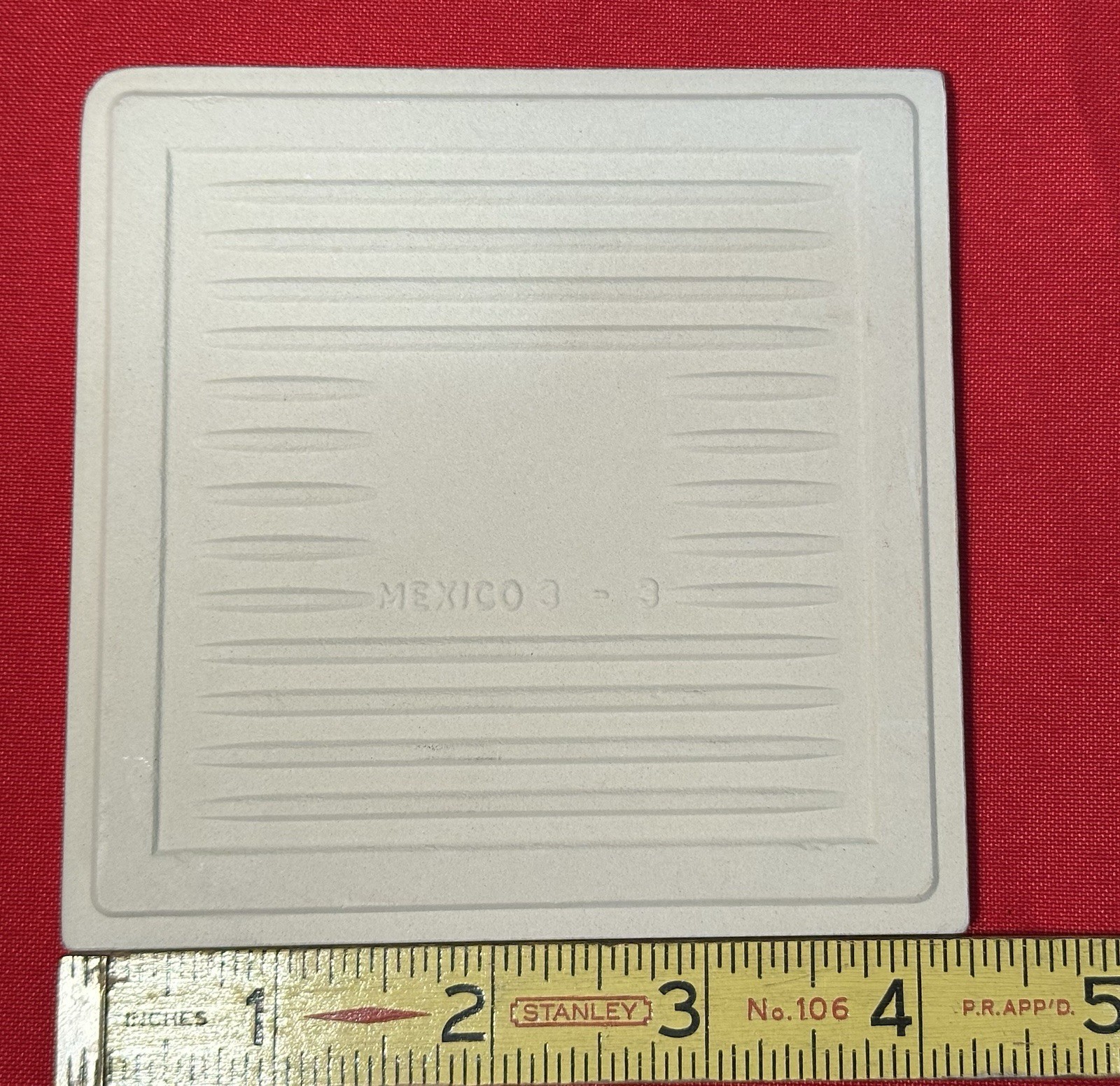 1 pc. Gloss Biscuit: 4-1/4″ Ceramic Corner Bullnose Tile by Daltile Co. NEW