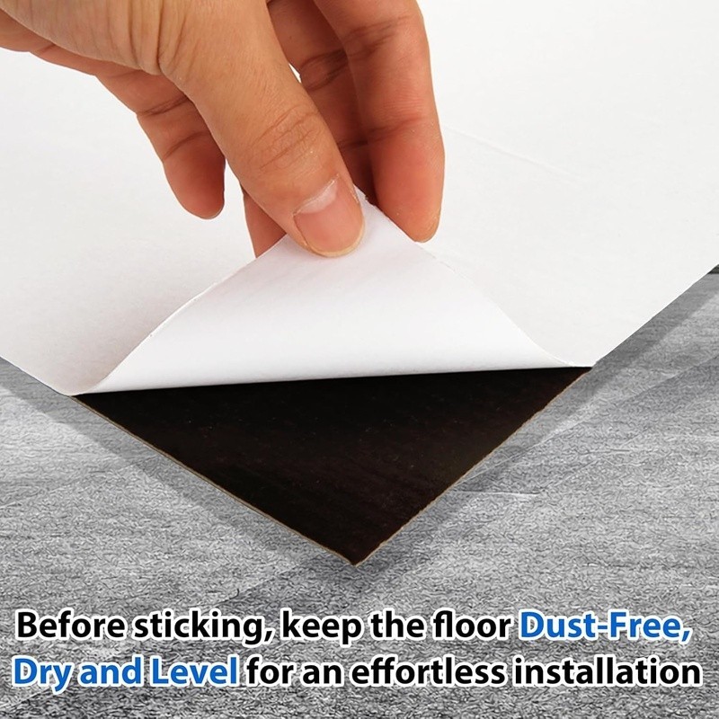 Vinyl Flooring Tiles 40 Sheets Peel & Stick Durable Water Resistant Easy Install