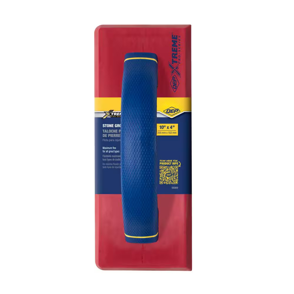 10 In. X 4 In. Stone Grout Float with Comfort Grip Handle