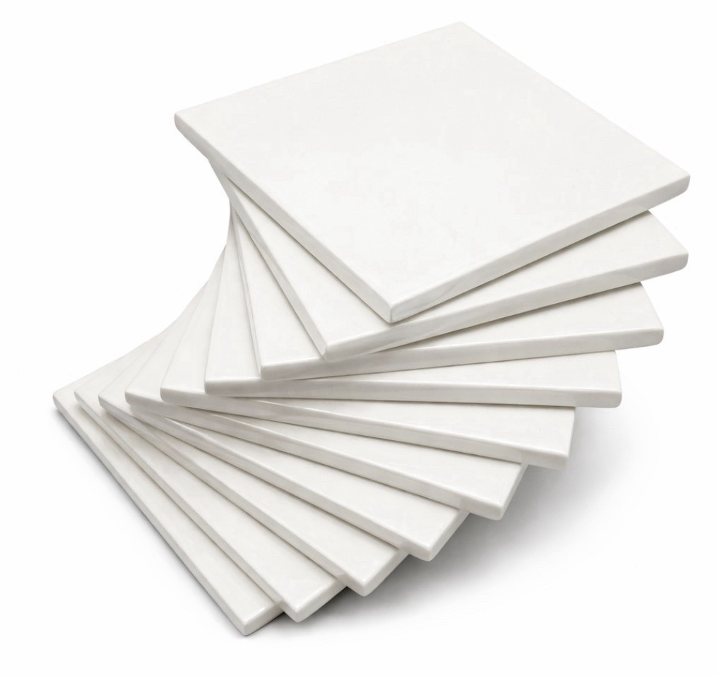 American Olean White Tile 4.25” 75216440 Replacement Lot of 10