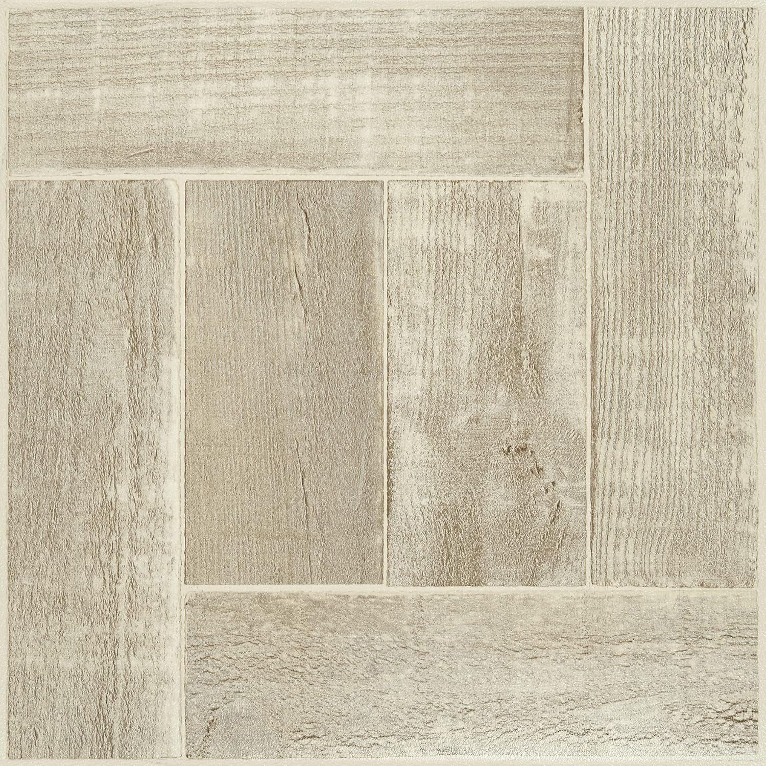 Nexus Self Adhesive 12-Inch Vinyl Floor Tiles, 20 Tiles – 12″ x 12″, Saddlewood
