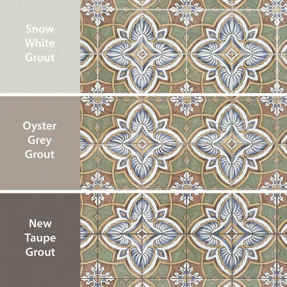 Harmonia Grove Green 13 In. X 13 In. Ceramic Floor and Wall Tile (12.0 Sq. Ft./C