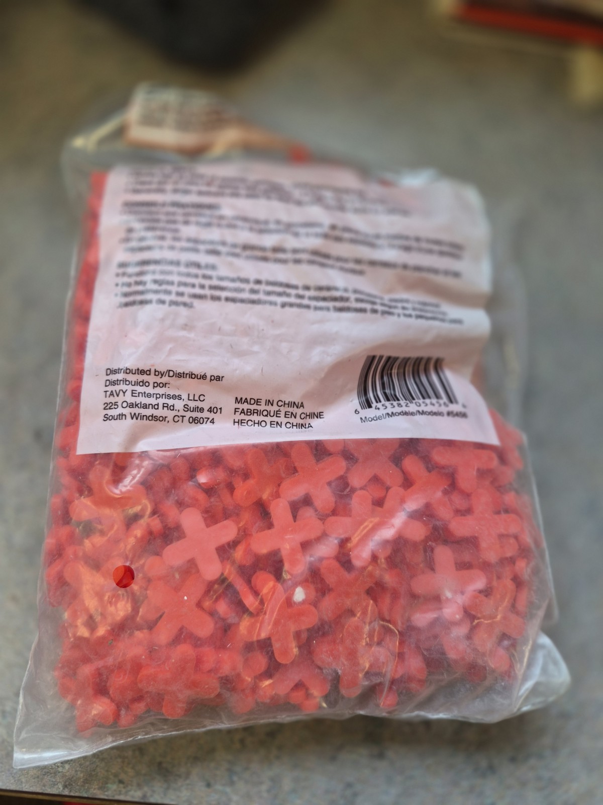 Red Tile Spacers 1/4 Inch