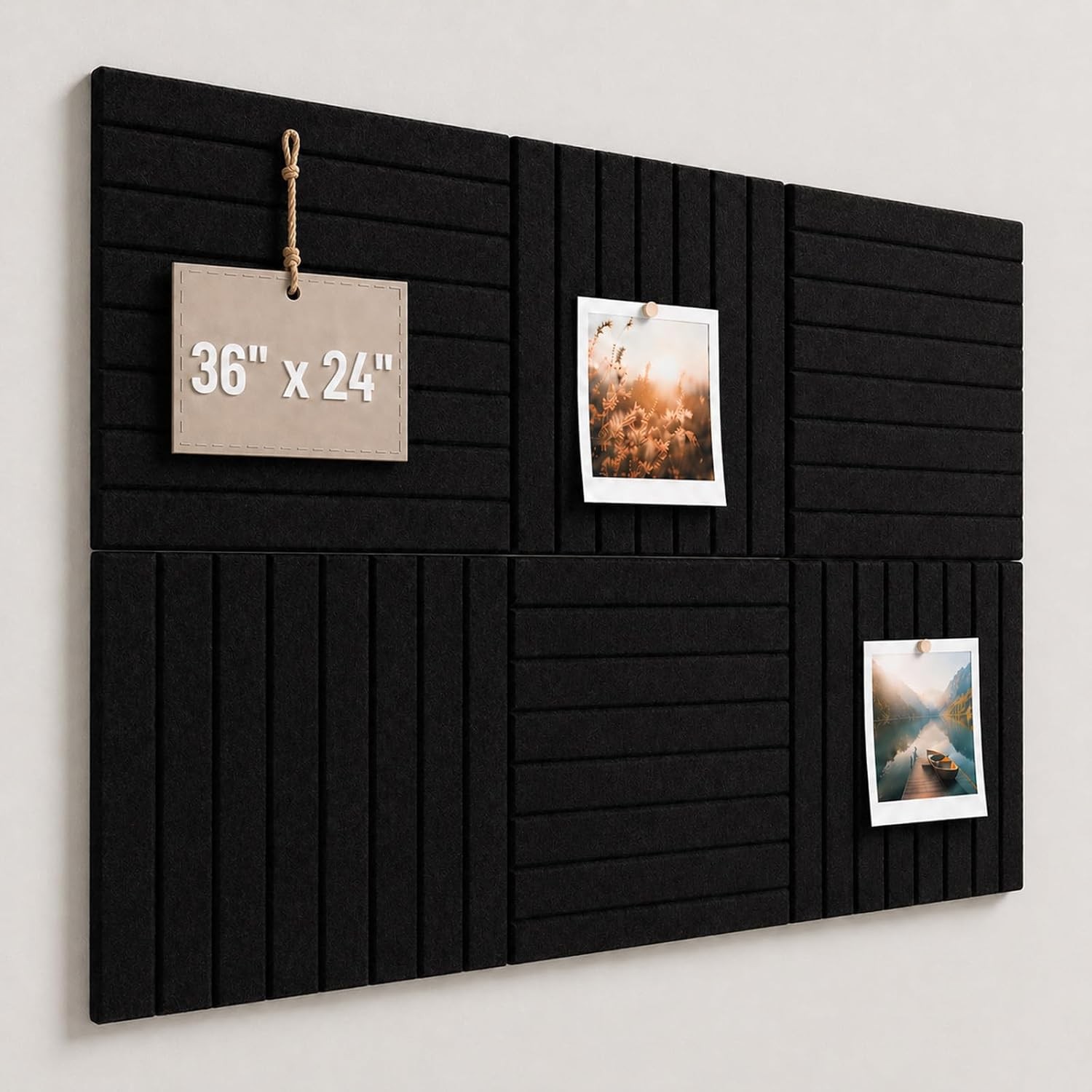 Large Cork Boards Walls 36″ x 24″ Self Adhesive Felt Wall Tiles Ideal Office