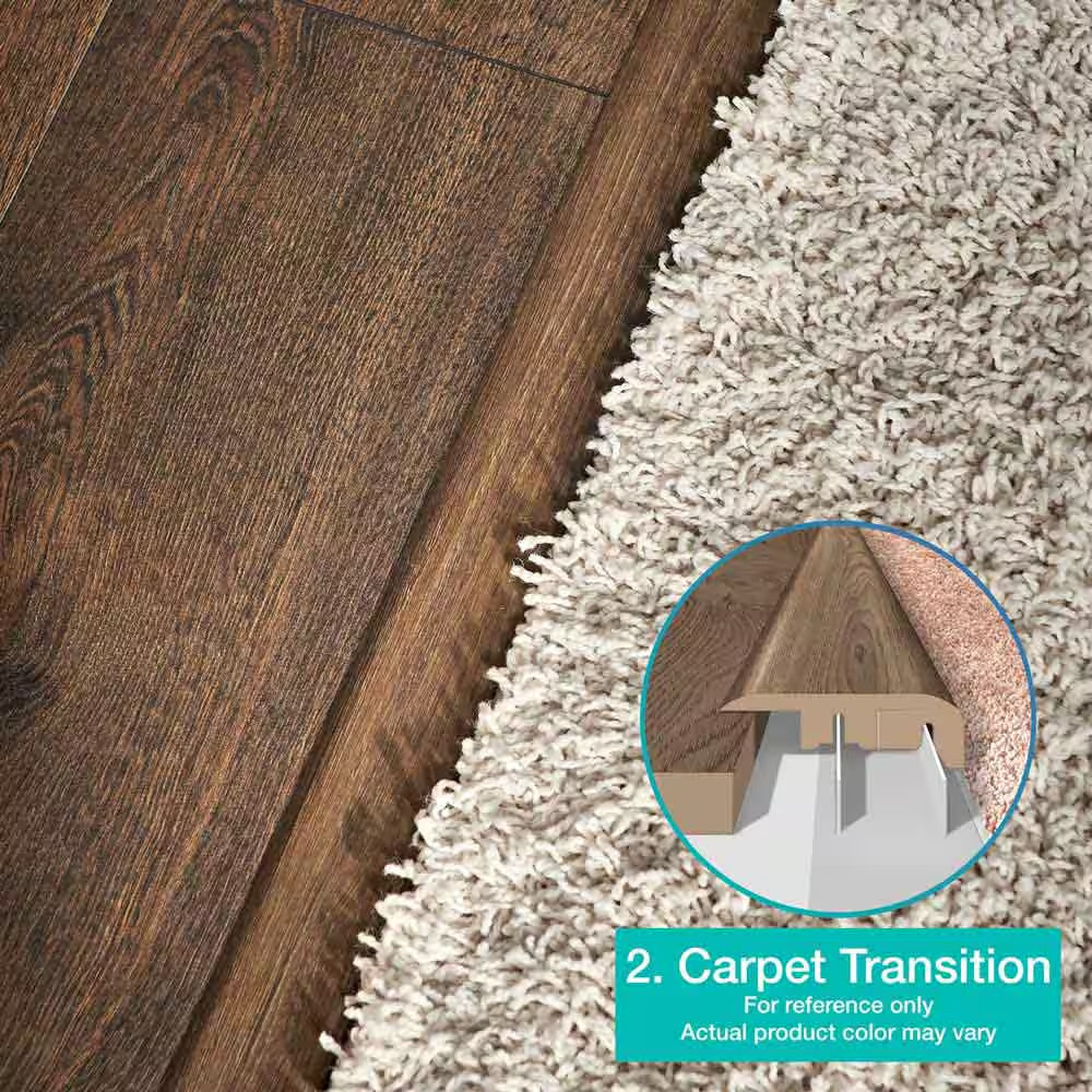 Emberglow 0.75 In. T X 2.37 In. W X 78.7 In. L Textured Wood Look Laminate Mould