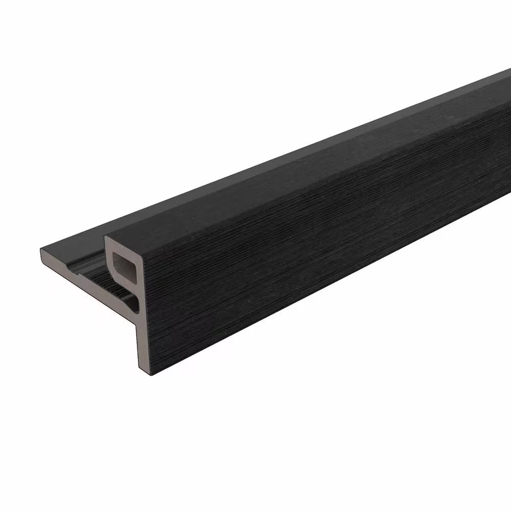 European Siding System 2.1 In. X 3 In. X 8 Ft. Composite Siding End Trim in Indi