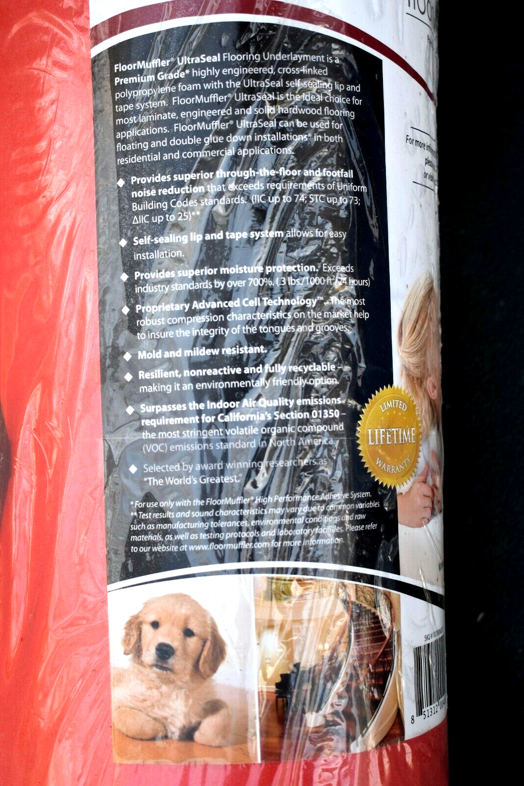 FloorMuffler UltraSeal 100 sq.ft. Premium Underlayment 2 mm