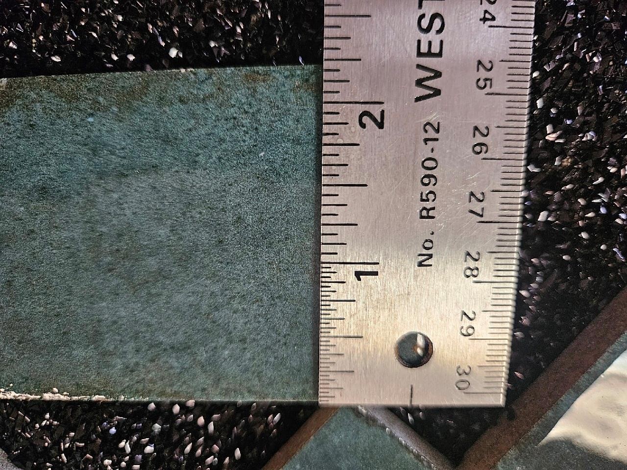 CASE OF 36 CERTIFIED PORCELAIN 2.25X 9.5X3/8″ TILE ITALIAN 391P RD22 HYDRO GREEN