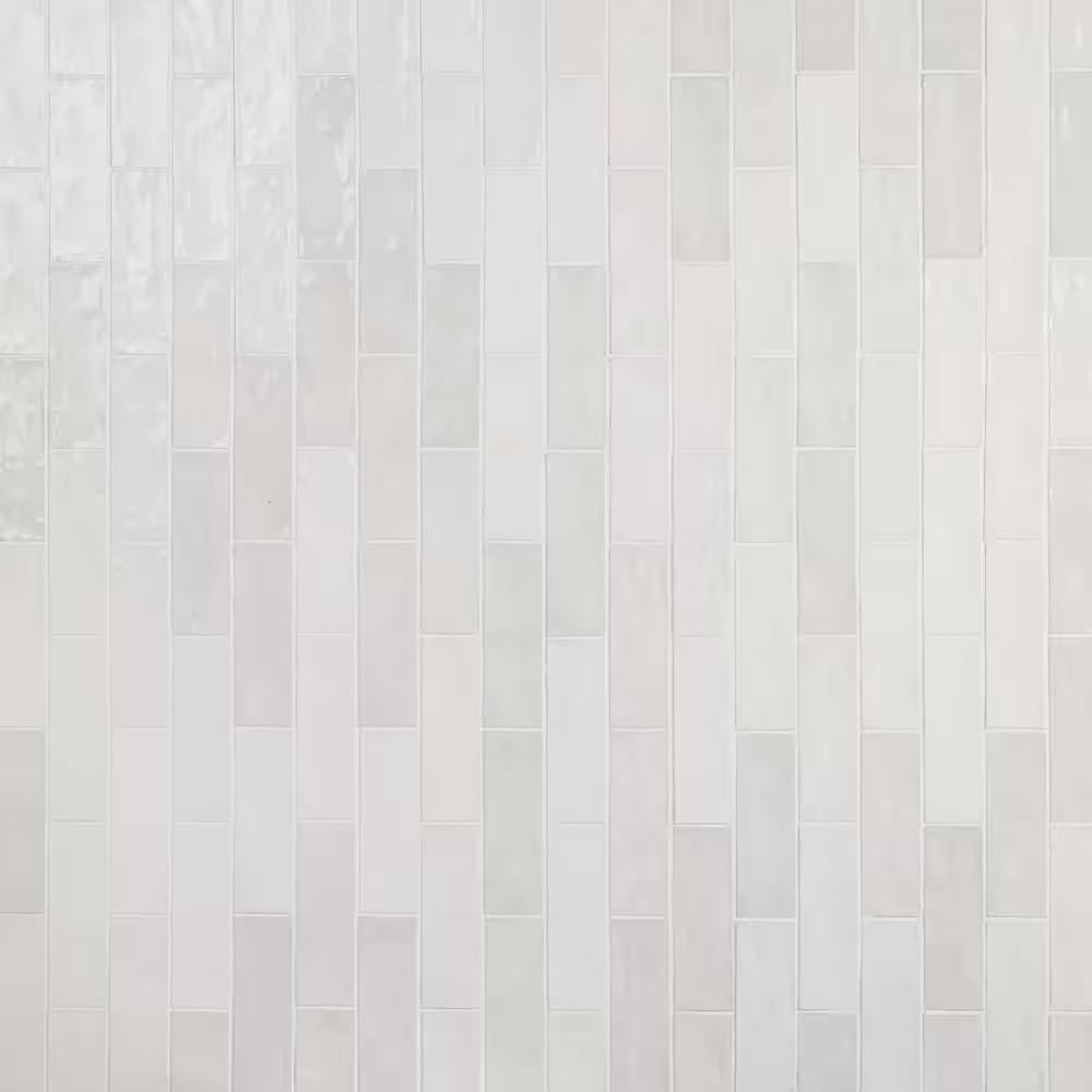 Kingston White 3 In. X 8 In. Glazed Ceramic Wall Tile (5.38 Sq. Ft./Case)