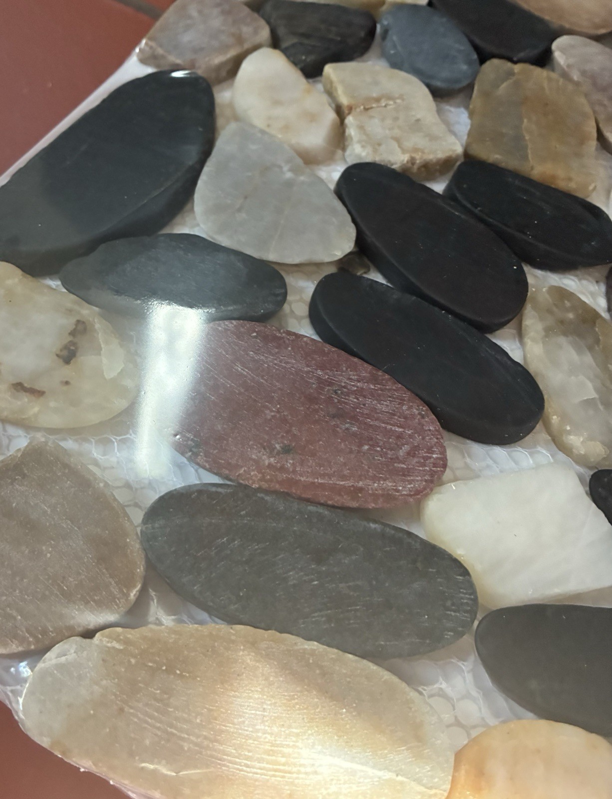 Pebblino Mosaici Flat Mixed Honed Pebble 12×12 #100132174 Lot of 4