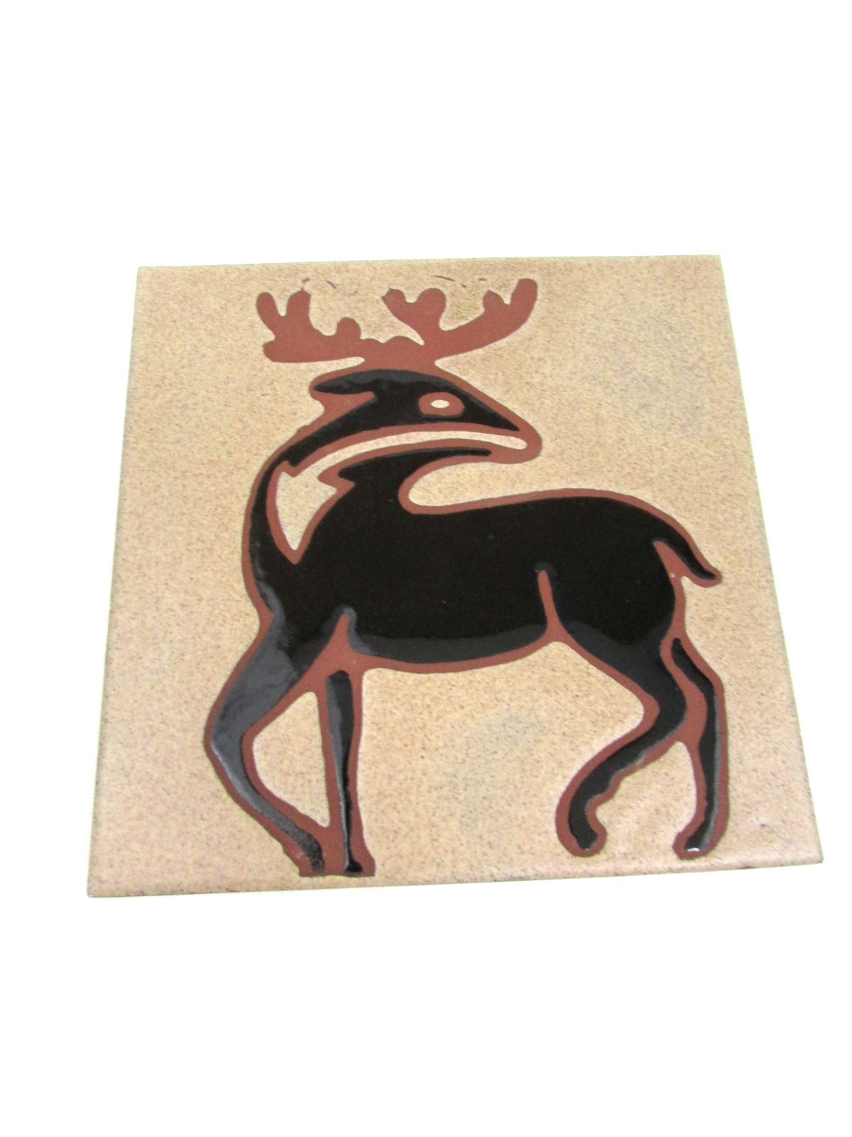 Antelope Ceramic Accent & Decor Wildlife Tile Made in Italy 5 3/4″X 5 3/4″