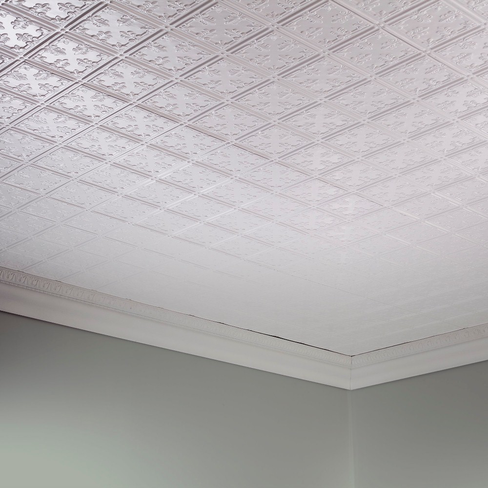 Fasade – 2ft x 2ft Traditional Style #10 Lay In Ceiling Tile/Panel (5 Pack)