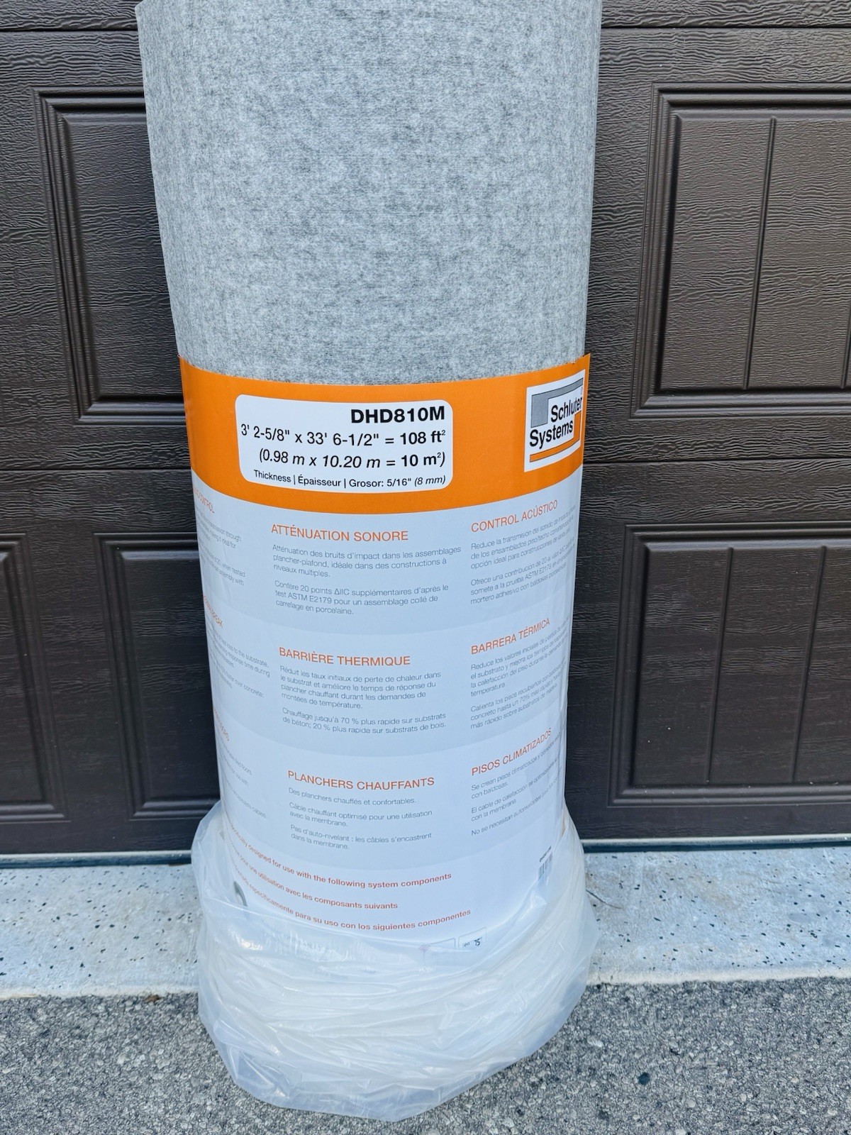 Schluter DHD810M Ditra Heat DUO Uncoupling Floor Membrane 108 Ft² Roll Underlay