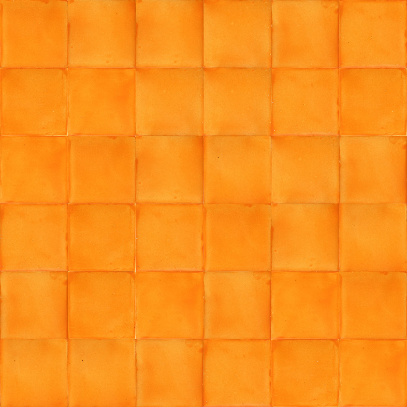 Single-color Talavera orange wall tiles for bathroom kitchen – Mostaza Deslavado