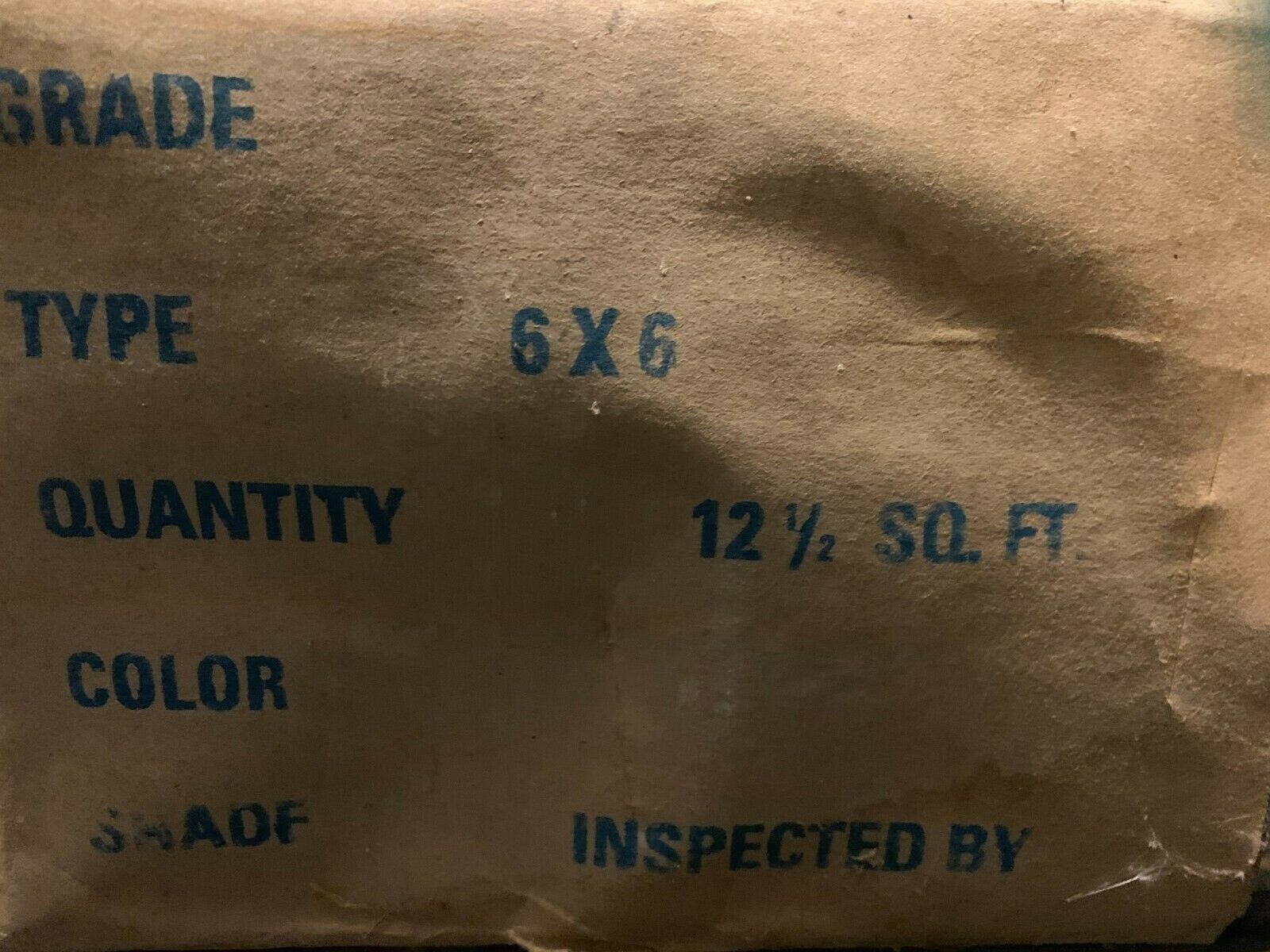 NEW VINTAGE CERAMIC DALTILE ARCTIC WHITE 1290 CRYSTALTEX 6″ X 6″