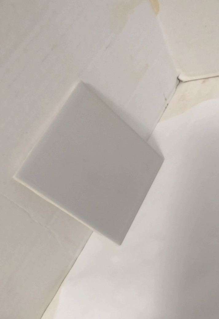 1 Wall Tile AO American Olean USA 4-1/4″ Ceramic Satin Mid Gray, Silver BEBEBE