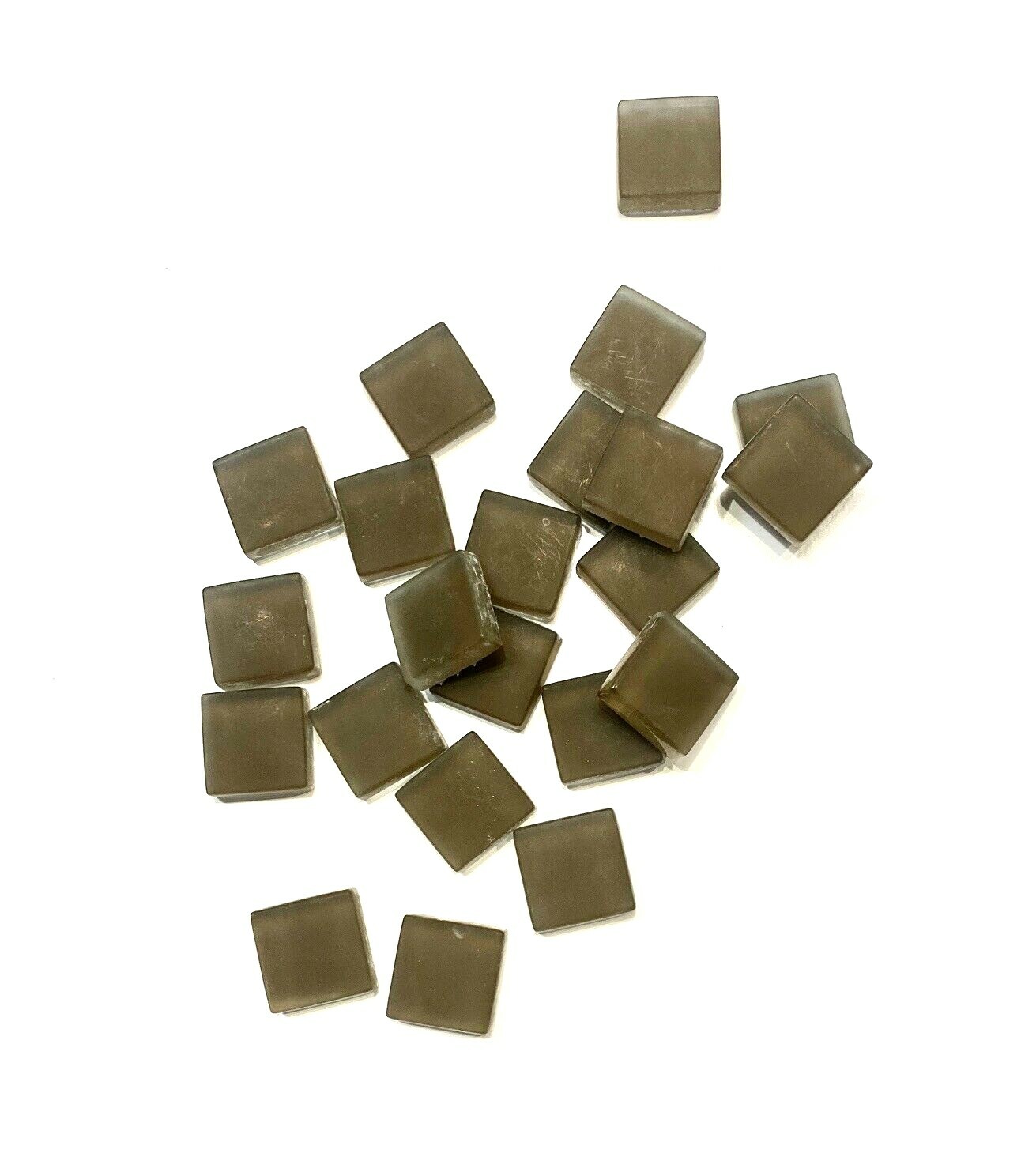 1×1 Mocha Frosted Mosaic Tile Arts and Crafts (pack of 100 individual pieces)