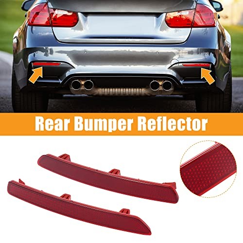 Pair Rear Bumper Reflector Strip Cover Left Right Side 63147400207