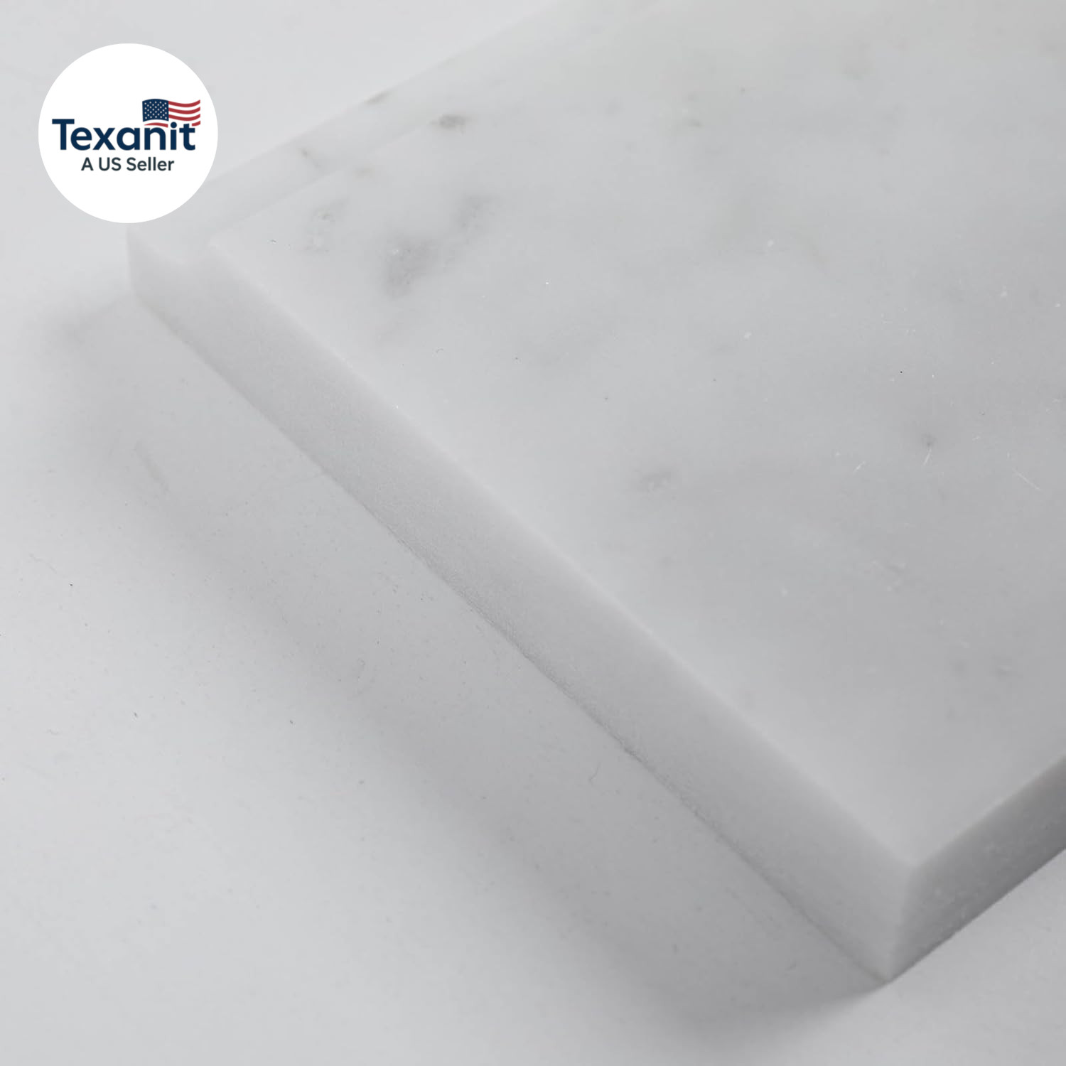 4 PCS Carrara Marble Baseboard for Kitchen Bathroom Floor Shower, White Marble T