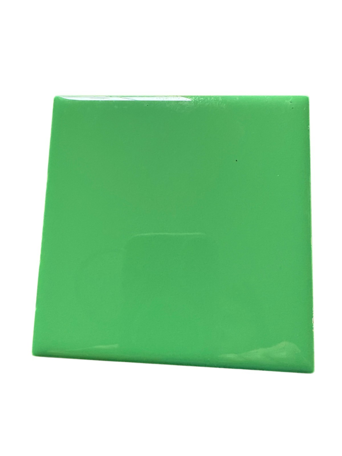 Emerald Green Ceramic Tile 4.25 inch Subway Square Vintage Mid Century Modern