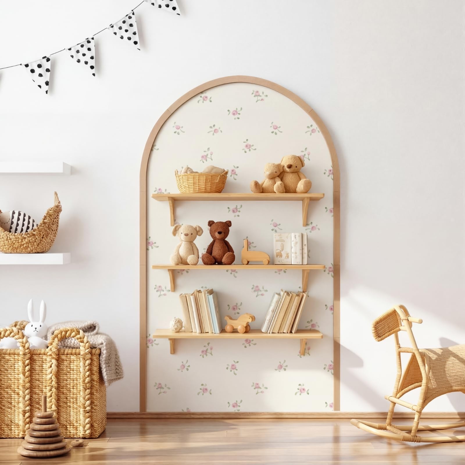 Unfinished Arch Decorative Wood Trim Pre-Cut Wood Molding Cute DIY Moulding T…