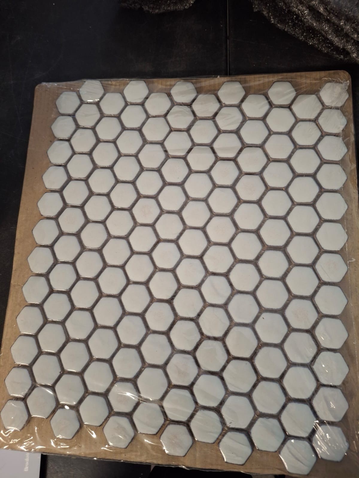 Bliss Edged Hexagon Sage 10.03 in. x 11.61 in. Polished Porcelain Floor