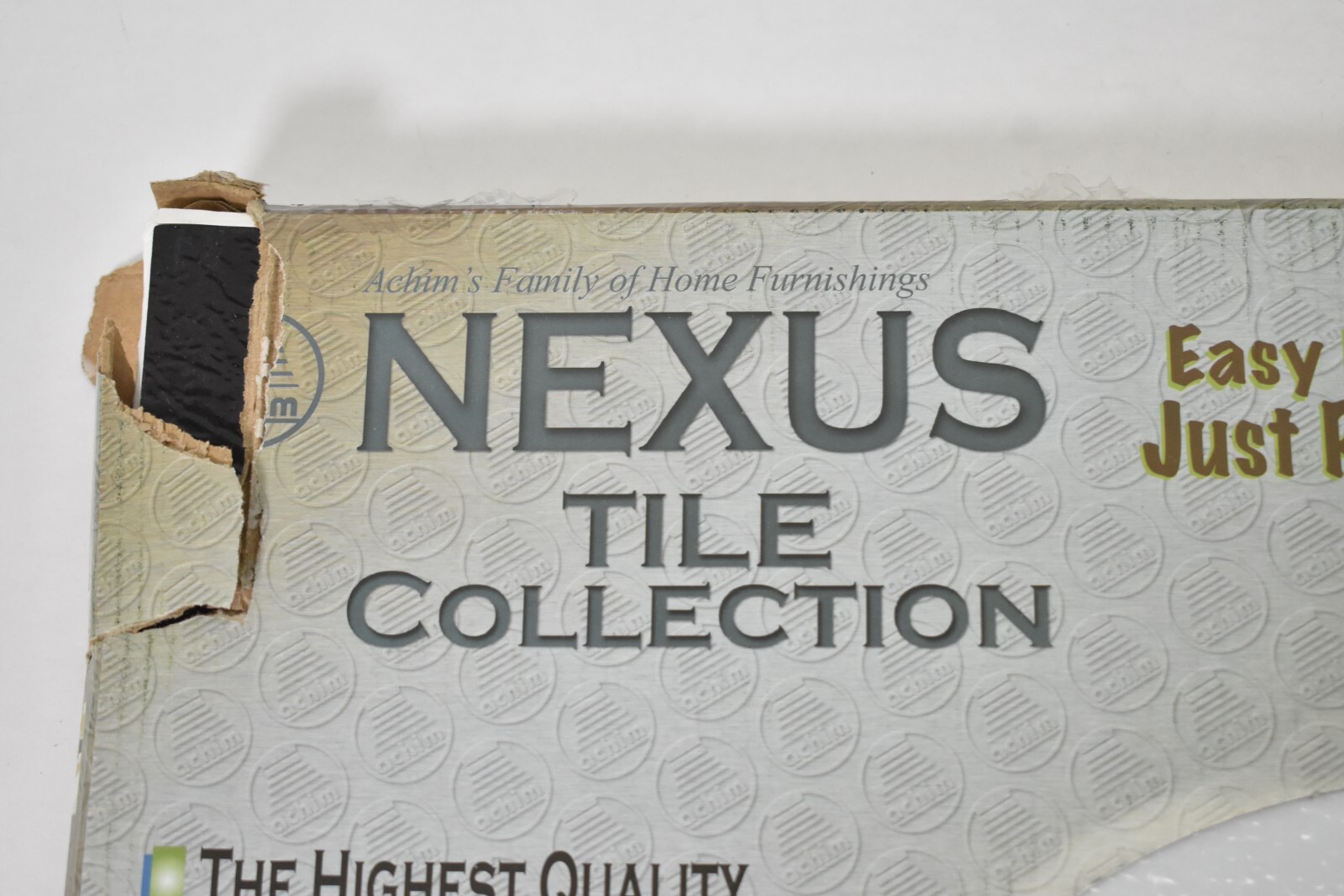Nexus Tile Collection Self Adhesive Vinyl Floor Tiles 17 Pack 12″x12″ Checkered