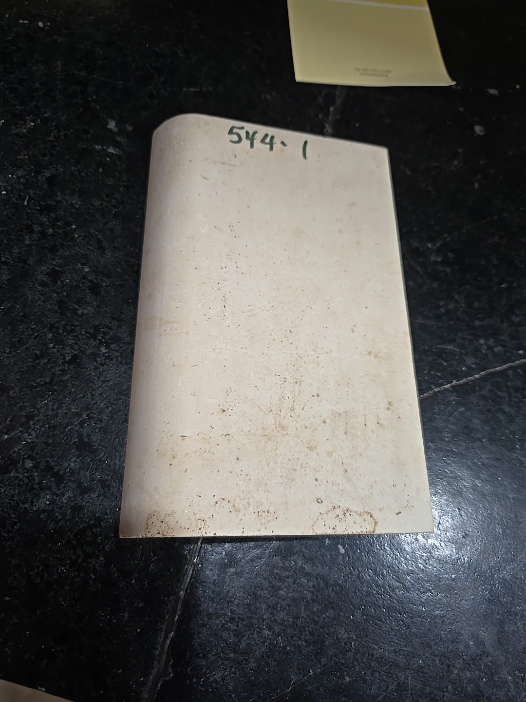 Vintage 6 1/8″ X 3 7/8″ Cove Base NOS Yellow Tile