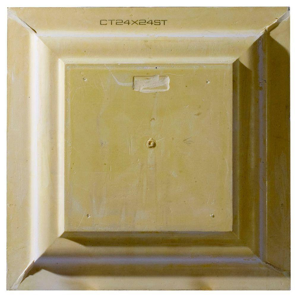 Cornelia 2 Ft. X 2 Ft. Glue up or Nail up Polyurethane Ceiling Tile in White