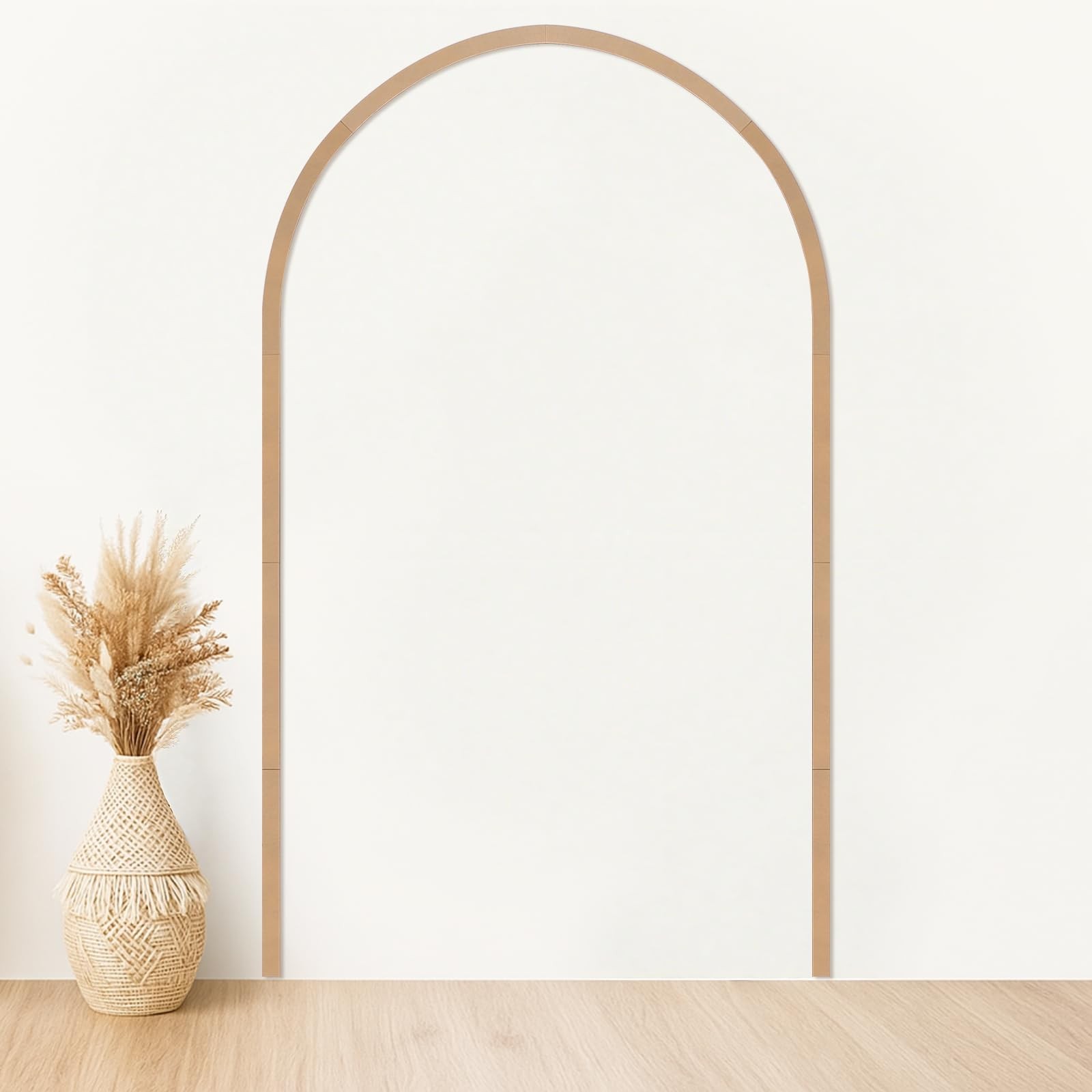 Unfinished Arch Decorative Wood Trim Pre-Cut Wood Molding Cute DIY Moulding T…