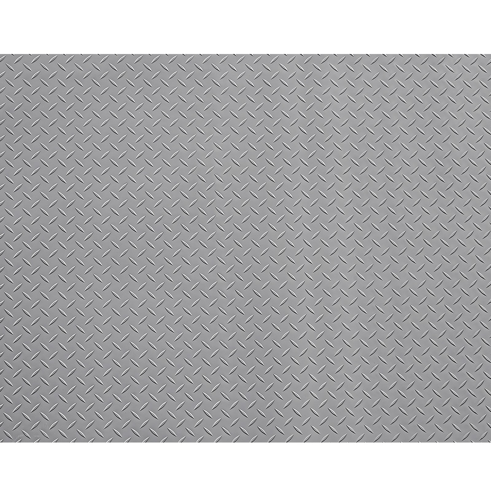 VEVOR Garage Floor Roll 7.5×17 ft PVC Diamond Mat Non-Slip Silver Gray