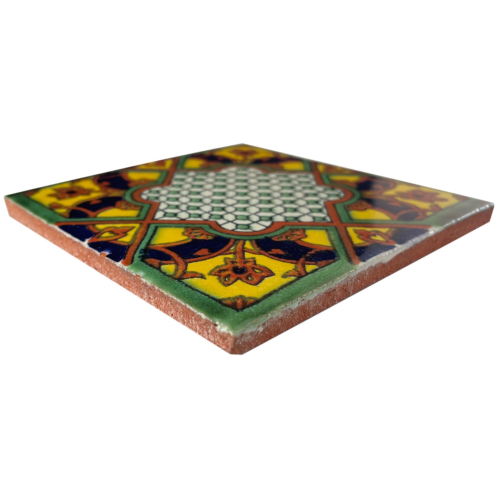 2″ x 2″ 36 pcs Azteca Mexican Clay Tile Handmade Talavera Backsplash Mosaic
