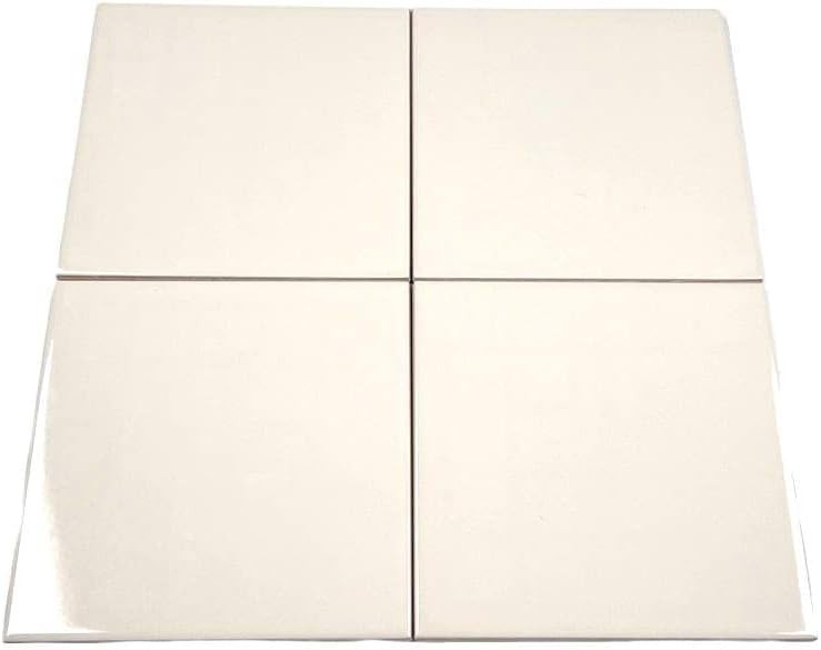 6×6 Glossy Ceramic Wall Tile Bathroom & Kitchen Backsplash Easy to Clean Durable