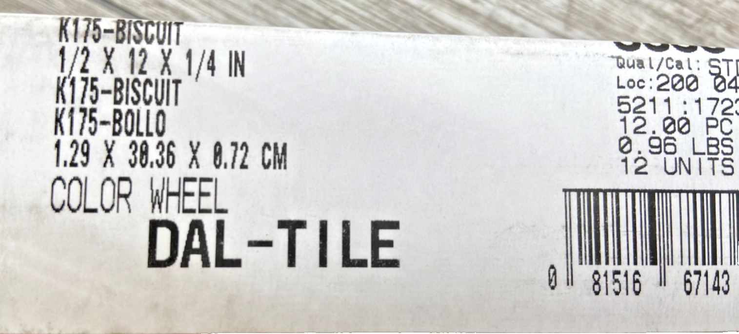 Daltile K175-S1/212J1P2 1/2″x12″ Jolly Ceramic Wall Tile Trim 13-pieces