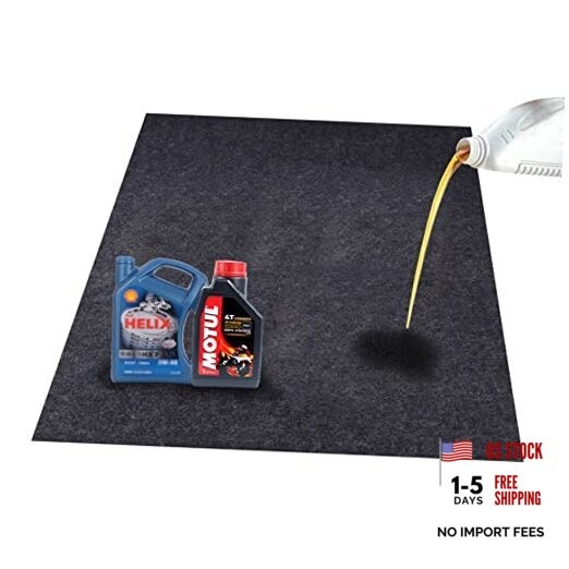 Felt Fabric Absorbent Material Garage Floor Oil Spill Mat,Under 3Feet x 4Feet