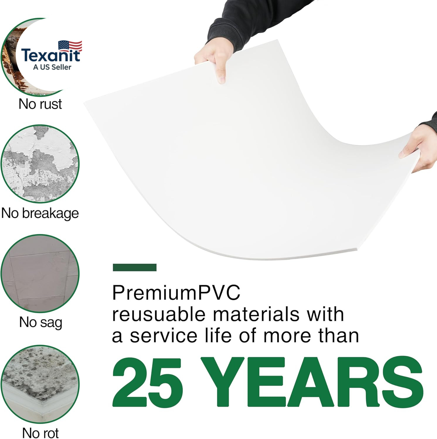 Smooth Drop Ceiling Tiles 2Ft X 2Ft for T-Bar Ceiling Systems – PVC Ceiling Tile
